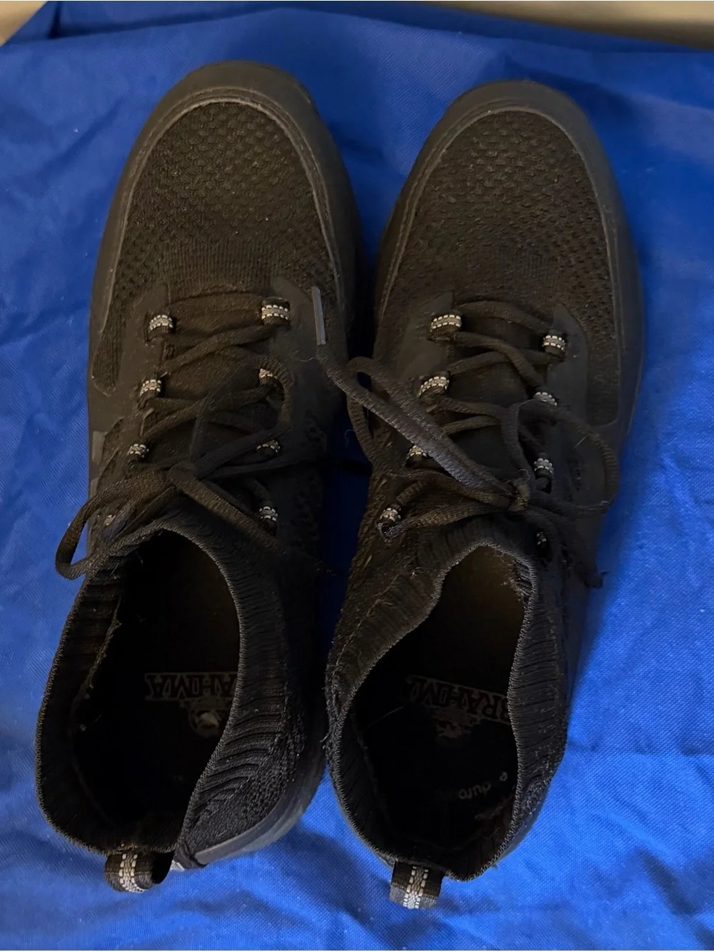 Brahma Steel toe Black Knit work Lace-Up ankle shoes